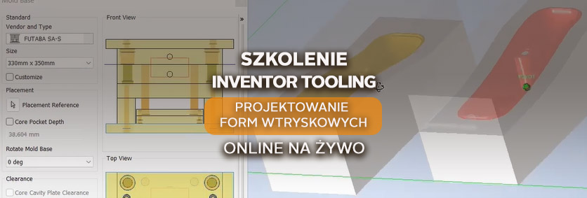 Szkolenie online Projektowanie Form Wtryskowych w Inventor Tooling