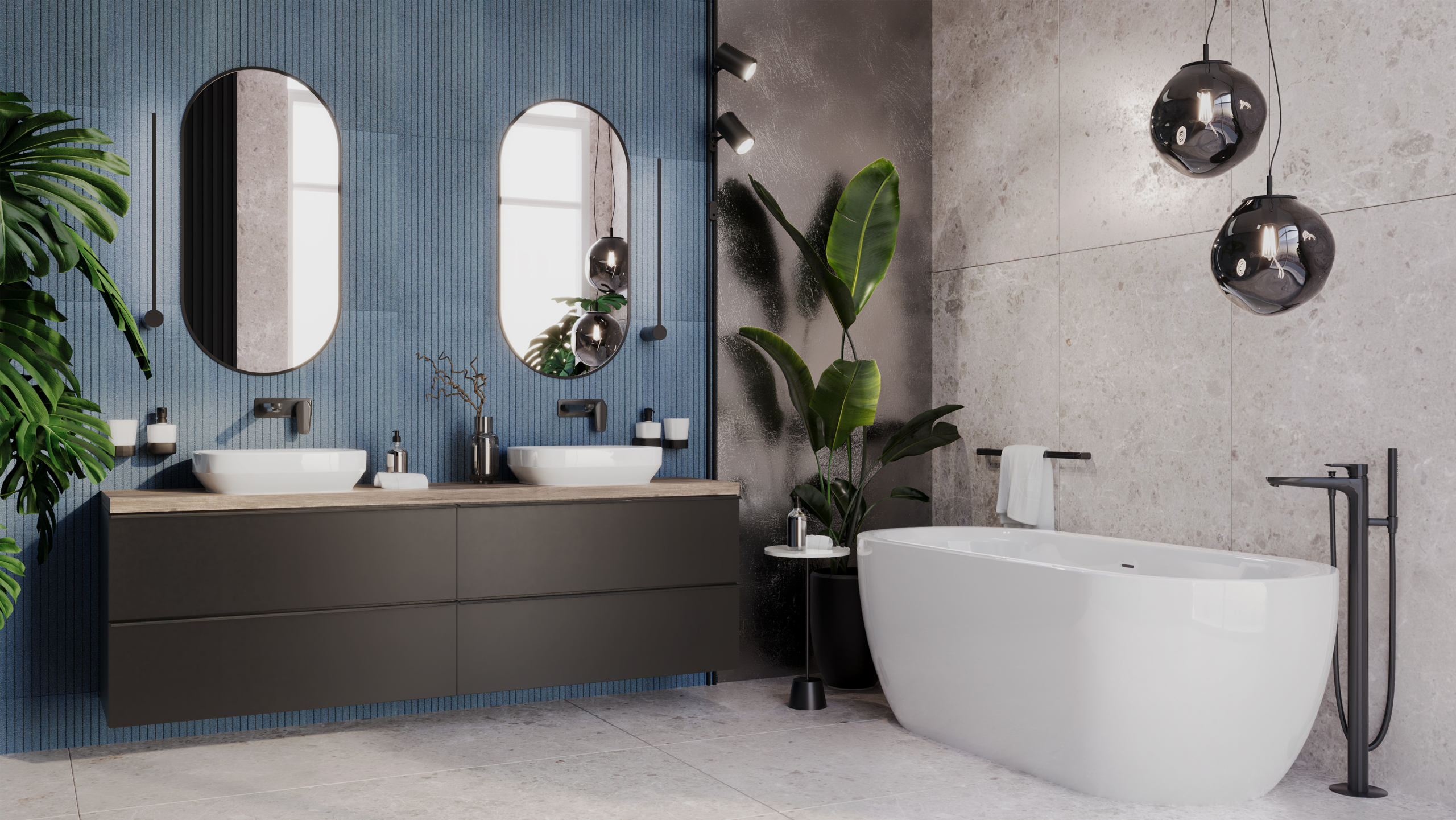 Fotorealistyczna wizualziacja łazienki w programie 3ds Max i Corona