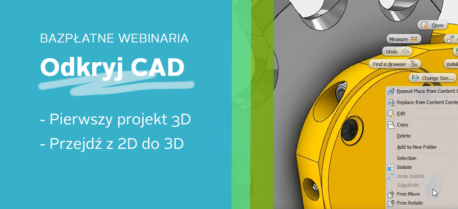 Webinar Inventor dla początkujących podstawy CAD 3D